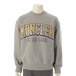 【モンクレール】Moncler　22年 メンズ SINCE 1952 ロゴ スウェット トレーナー トップス グレー M 【中古】【正規品保証】198080