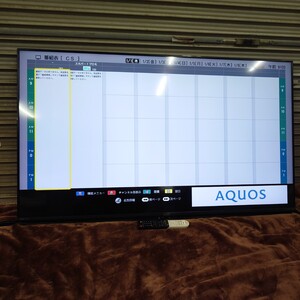 SHARP AQUOS 4t-c60aj1 2019年製 液晶カラーテレビ 家電 中古 直接取引のみ　リモコン付属　ネトフリ　YouTube　②