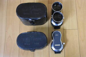 うぶ品　マミヤ　MAMIYA-SEKOR　1:3.5 f=105mm、1:4.5 f=11cm f=18cm　二眼レフカメラレンズ ケース付 まとめて　未確認 未整備品 ジャンク