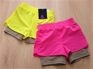 新品★GAPFIT★スパッツ付きショートパンツ★2枚セット★105㎝/4T★運動/体操/ランニング/ヨガ/スポーツ/gapbaby★定価3200円(6400円)