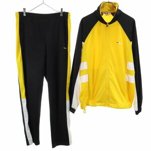 フィラ 90s オールド ジャージジャケット 上下 セットアップ L イエロー系 FILA メンズ