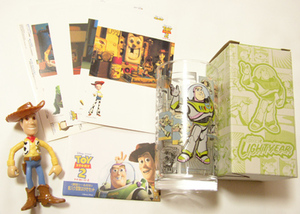 ● TOYSTORY トイストーリー /ウッディ/WOODY/BUZZ/バズ/グラス & ハガキ5枚セット/ レックス/ジェシー/ハム/ミスターポテトヘッド/レトロ