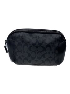 COACH◆ウエストバッグ/-/BLK/総柄/F38749