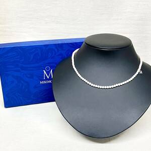 ［新品仕上済み］ MIKIMOTO K18 750 40cm パール風 ネックレス ブランドアクセサリー