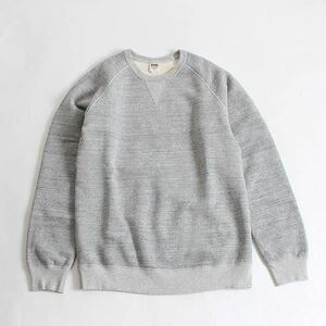 BARNS GRAY/SIZE L BR-4930N “TSURI-AMI CREW SWEAT” バーンズ 吊り編みクルースウェット