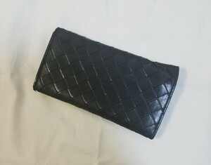 BOTTEGA VENETA ボッテガヴェネタ 長財布 マキシ イントレチャート 黒 ネロ