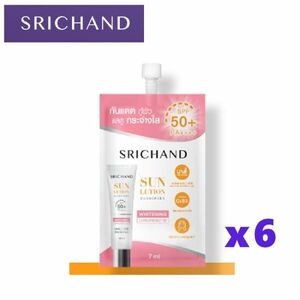 SRICHAND 日焼け止め ホワイトニング 美白 SPF50+ PA++++ 7ml スキンケア シーチャン お得な6個セット