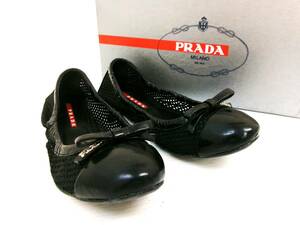 本物税込プラダ スポーツライン バレエシューズ【PRADA】