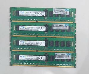 KN2970 【現状品】SAMSUNG 4GB 1Rx4 PC3L-10600R-09-11-C2-P2 4枚セット