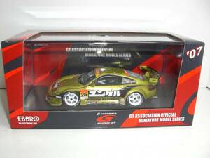 ■エブロ 1/43 2007 ユンケルタイサンポルシェ #26 スーパーGT GT300