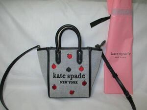 ラッピングOK 新品 ケイトスペード ミニ トートバッグ スモール エラ 2WAY 斜めがけ kate spade NEW YORK 新作 リンゴ 定価55,000円