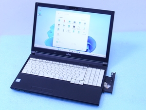 LIFEBOOK A748/S Core i7 SSD512GB 8GB Office カメラ DVDRW Windows11 15インチ 10キー 富士通 ノートパソコン 管理B08