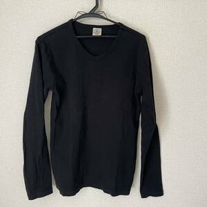 ロングTシャツ AVIREX サーマル 黒 M