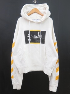 OFF-WHITE オフホワイト 21AW OMBB037F21FLE011 CARAVAGGIO PAINTING OVER HOODIE パーカー　M