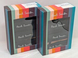 未使用品6枚セット【Paul Smith/ポールスミス】トランクス Sサイズ Under ボクサーパンツ ブリーフ 黒 ブラック マルチストライプ/ab5129