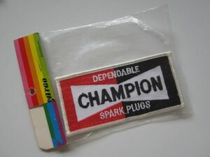 CHAMPION チャンピオン プラグ ロゴ レーシングチーム メーカー ロゴ ワッペン/当時物 刺繍 自動車 F1 ルノー カー用品 整備 作業着 33