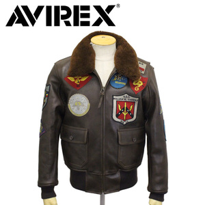 AVIREX (アヴィレックス) 6181013 G-1 TOP GUN JACKET トップガン レザージャケット 783-3250050 55(50)BROWN L