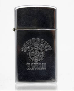 90’S ZIPPO ジッポ 1997年製 UNIVERSITY HAWAII ハワイ大学 スリム オイルライター ビンテージ