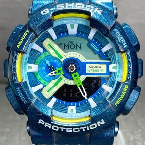 美品 CASIO カシオ G-SHOCK ジーショック クレイジーカラーズ GA-110MC-2A 腕時計 アナデジ クオーツ 多機能 新品電池交換済み 動作確認済