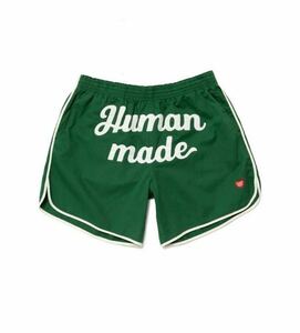 正規品 美品 HUMAN MADE ヒューマンメイド ショートパンツ ハーフパンツ ショーツ Game Shorts グリーン ロゴ M