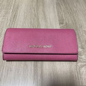 【24時間以内発送】MICHALE KORS マイケルコース 長財布　ピンク