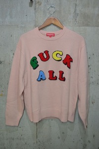 シュプリーム SUPREME　FUCK ALL Sweater ウール　ニット　セーター　M D5740