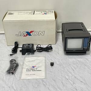 BI15【テレビ】昭和レトロ JAXON CT-105 アナログ ポータブル カラー ブラウン管テレビ 昭和家電　