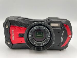 RICOH WG-60 コンパクトデジタルカメラ バッテリー1個 動作確認済み リコー デジカメ 防水14m 耐衝撃 1.6m 防水カメラ 2