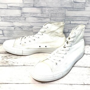 R7699bL CONVERSE コンバース ALL STAR オールスターホワイトプラスHI キャンバス ハイカットスニーカー ホワイト 白 メンズ 27cm 1CK263