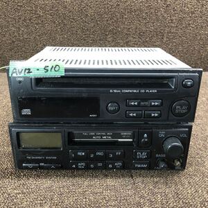 AV12-510 激安 カーステレオ 日産 Xanavi CSK-9801K 28111 08U60 SONY CDX-5N24W CDプレーヤー カセットデッキ 旧車 通電未確認 ジャンク