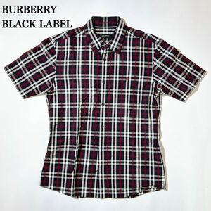 BURBERRY BLACK LABEL バーバリーブラックレーベル ノバチェック シャツ ブラウス 2 メンズ C102408-98