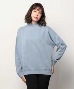 「three dots」 スウェットカットソー MEDIUM ブルー レディース