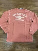 THE FLAT HEAD FN-THL-203 サーマルL/S TEE FLYING WHEEL ライトオレンジ 40