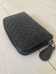 大人気！美品！送料込み！BOTTEGA VENETA ボッテガヴェネタ コンパクトウォレット ミニ財布 ラウンドファスナー コインケース レザー 本革 