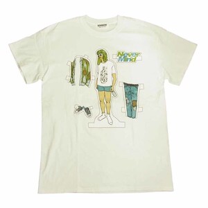 バウワウ BOWWOW NEVERMIND ネバーマインド 半袖 Tシャツ マルーン ホワイト系 M【中古】 【即決】