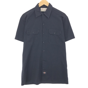 古着 ディッキーズ Dickies 半袖 ワークシャツ メンズM /eaa446539 【SS2409_50%】