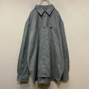 【１円スタート】90′s Wrangler 良デザイン ワークシャツ 古着 ヴィンテージ 海外 アメリカ 輸入 【1204】