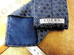 ●bv1438●良品●【ＬＯＥＷＥ】ロエベ【ロゴ柄】ネクタイ