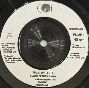 ■1994年 オリジナル UK盤 Paul Weller - Shadow Of The Sun (Live at Wolverhampton) 7”EP PNME 1 Go! Discs