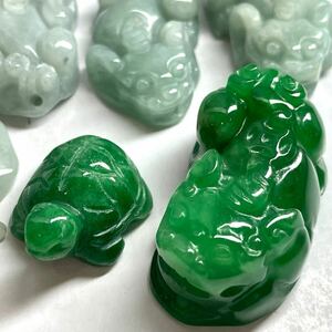 彫刻!!☆天然本翡翠おまとめ167ct☆O ルース 裸石 宝石 ジュエリー ジェイダイト ヒスイ jadite jade jewelry w4 A3