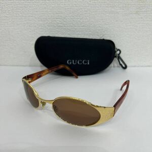 【Used】GUCCI/グッチ★サングラス ブラウン/ゴールド　