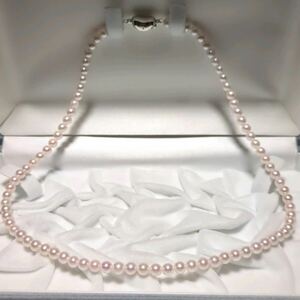 【糸替え済 ベビーあこや】アコヤ真珠 4.5-5.0mm 42.5cm ホワイト ネックレス 本真珠 アクセサリー SILVER pearl あこや パール