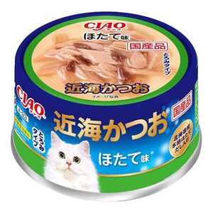 いなばペットフード CIAO 近海かつお ほたて味 80g A-93 猫用フード