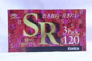 ◆ 　Konica SR-120 VHS ビデオテープ 3本セット　　　#30620　◆