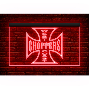 J600 // LED ネオンライトサイン West Coast Choppers ウエストコーストチョッパーズ 自転車■サイズ(約)：W300mm x H200mm