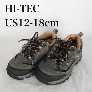 MK6936*HI-TEC*ハイテック*キッズトレッキングシューズ*US12-18cm*グレー系