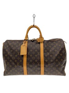 LOUIS VUITTON◆キーポル50_モノグラム・キャンバス_BRW/PVC/BRW