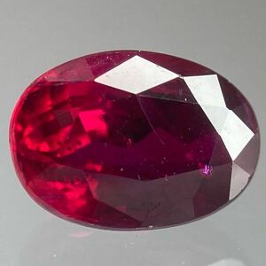 ［天然ルビー0.738ct］U 約5.8×4.1mmルース 裸石 宝石 ジュエリー コランダム corundum ruby jewelry BC7/BC7