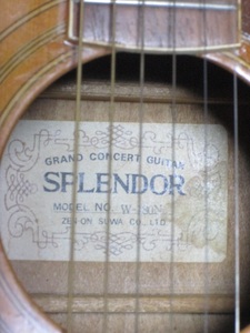 GRAND CONCERT GUITAR ☆SPLENDOR NO.W-180N