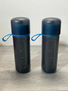 y102513a ブリタ 浄水器水筒 ウォーター ボトル 携帯 ボトル 水筒 600ml ブルー 【水筒のみ】2本セット